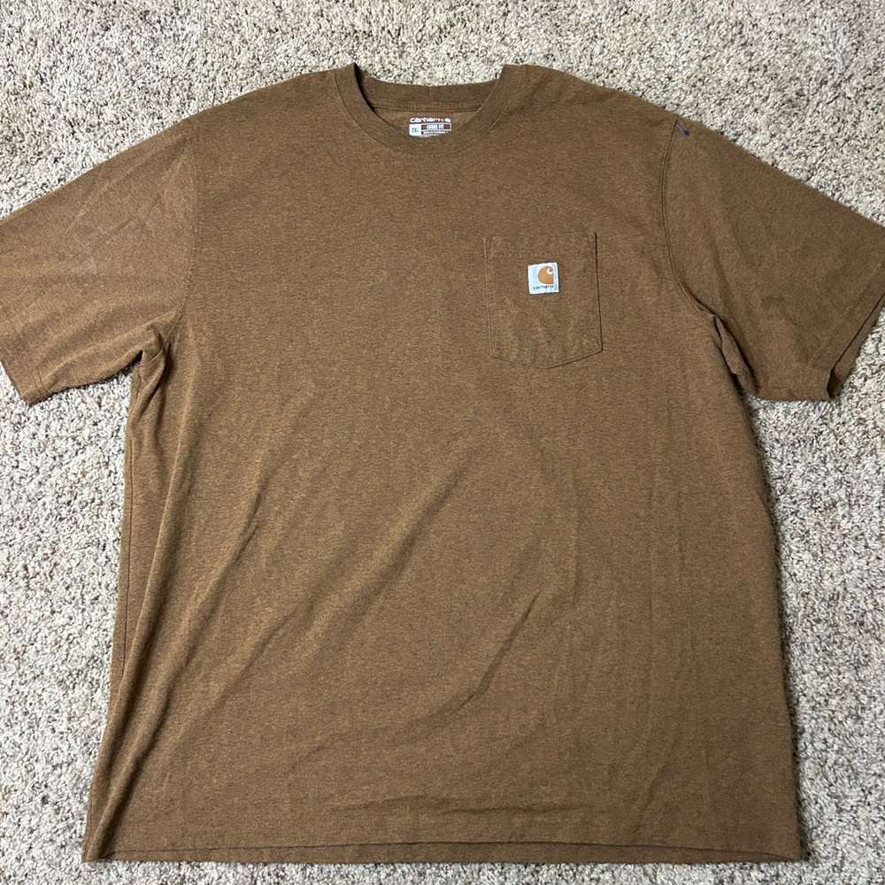 Carhartt Men's Brown Short Sleeve Tee